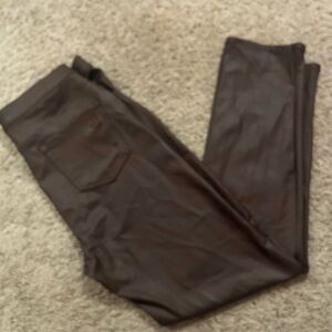 Never Been Worn-DG2-Brown Faux Leather Jeggings